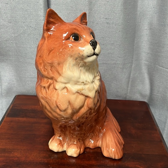LARGE Beswick Seated Ginger Persian Cat Figurine Made in England #1867 - Picture 7 of 16